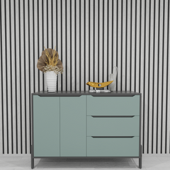 Acoustic Slat Wall Panel - Grey Oak Acoustic Slat Wall Panel - Grey Oak