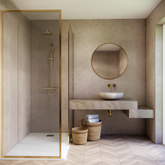 Premium Beige Concrete Matt Shower Wall Panel – 1M x 2.4M