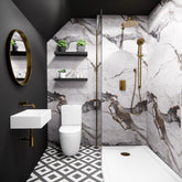 Premium Sapphire Marble Matt Shower Wall Panel – 1M x 2.4M