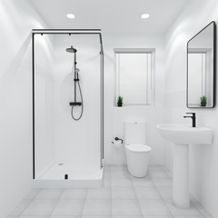 Premium White Gloss Shower Wall Panel – 1M x 2.4M Premium White Gloss Shower Wall Panel – 1M x 2.4M