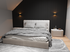 Acoustic Slat Wall Panel - Black Oak Acoustic Slat Wall Panel - Black Oak