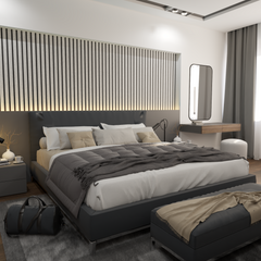 Acoustic Slat Wall Panel - Grey Oak Acoustic Slat Wall Panel - Grey Oak
