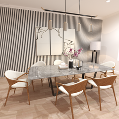 Acoustic Slat Wall Panel - Grey Oak Acoustic Slat Wall Panel - Grey Oak