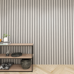 Acoustic Slat Wall Panel - Grey Oak Acoustic Slat Wall Panel - Grey Oak