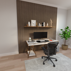 Acoustic Slat Wall Panel - Walnut Acoustic Slat Wall Panel - Walnut