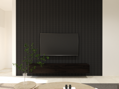 Acoustic Slat Wall Panel - Black Oak Acoustic Slat Wall Panel - Black Oak