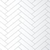 Premium White Herringbone Tile Gloss Shower Wall Panel – 1M x 2.4M