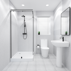 Premium White Sparkle Gloss Shower Wall Panel – 1M x 2.4M Premium White Sparkle Gloss Shower Wall Panel – 1M x 2.4M