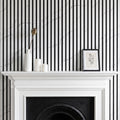 White Marble Acoustic Slat Wall Panels — Decorative MDF Wood Panels 2.4m x 0.6m