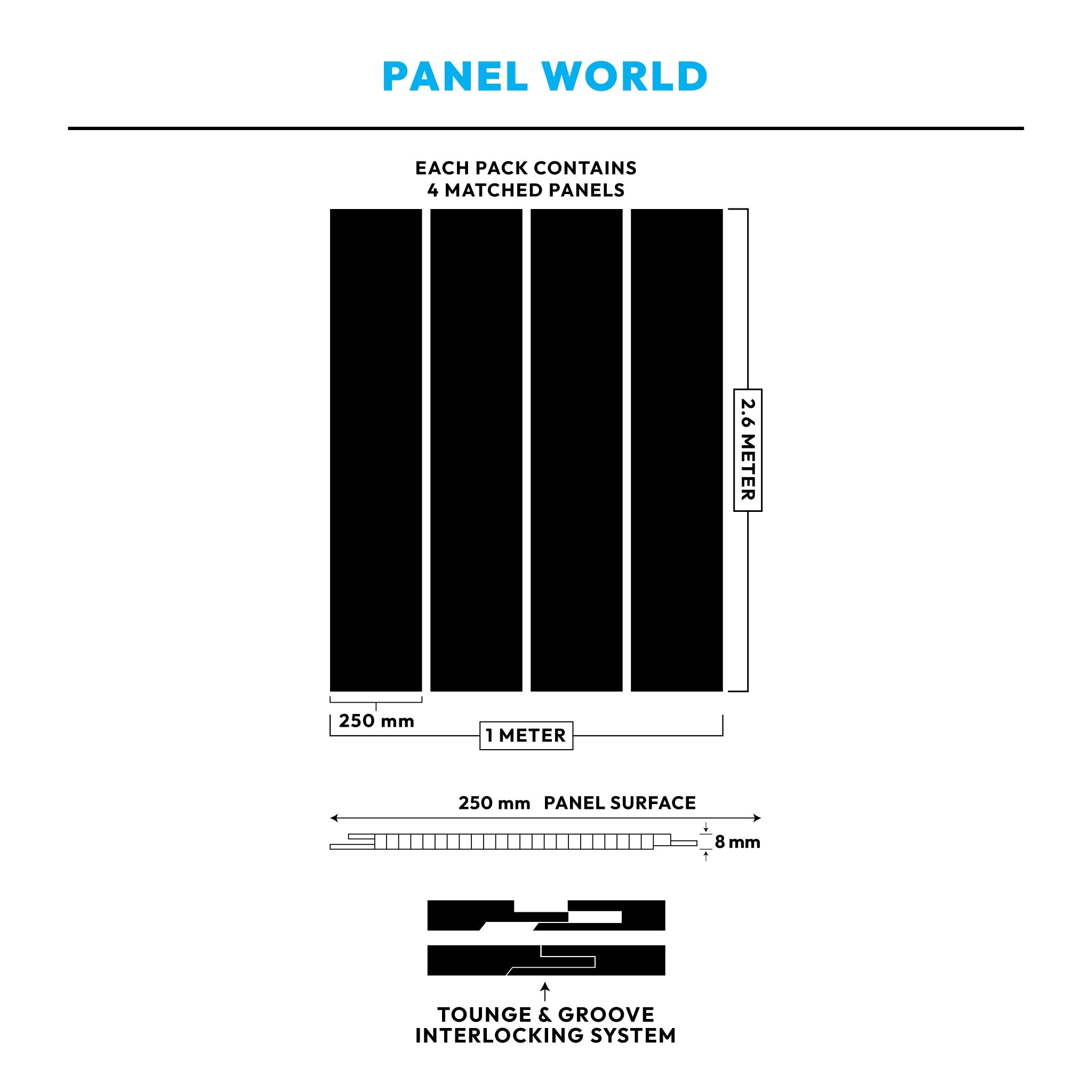 4 Pack | 8mm Carrara White Marble Gloss Wall & Ceiling Panel 2.6m - Panel World