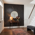 Black Marble Acoustic Slat Wall Panels — Decorative MDF Wood Panels 2.4m x 0.6m