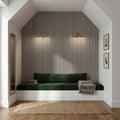 Acoustic Slat Wall Panels Wooden Decorative Wall Panels Grey Oak Premium 2.4m x 0.6m