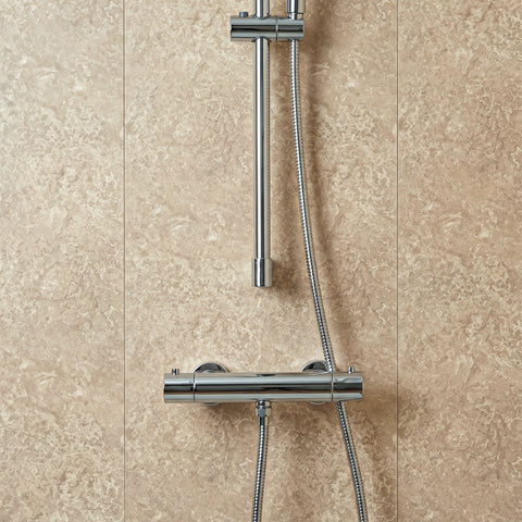 4 Pack | 8mm Beige Concrete Matt Wall & Ceiling Panel 2.6M