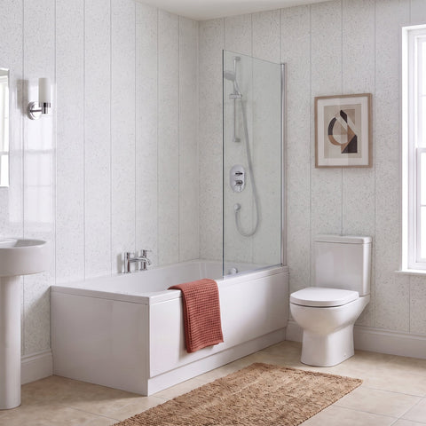 4 Pack | 8mm White Sparkle Wall & Ceiling Panel 2.6M