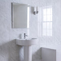 4 Pack | 8mm Grey Marble Gloss Wall & Ceiling Panel 2.6M