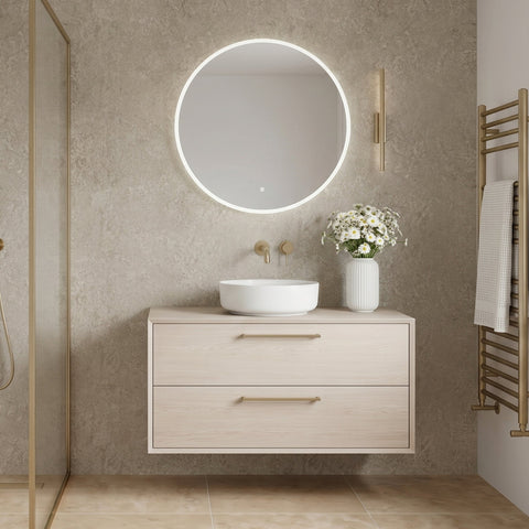 Premium Beige Concrete Matt Shower Wall Panel - 1M x 2.4M