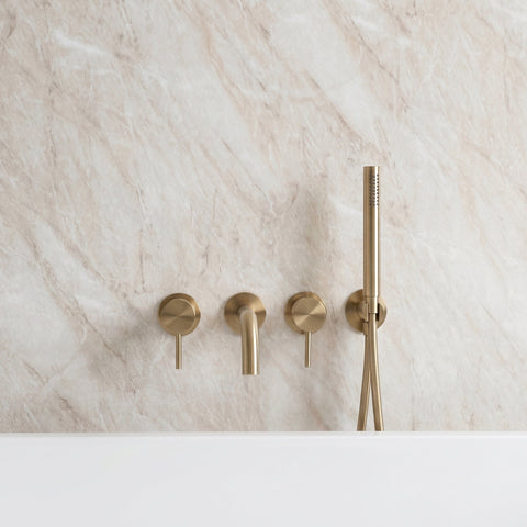 Premium Pergamon Marble Gloss Shower Wall Panel - 1M x 2.4M