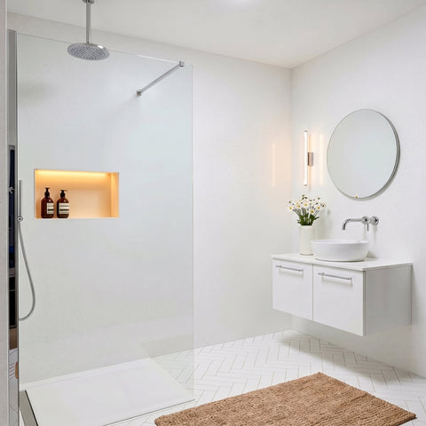 Premium White Gloss Shower Wall Panel – 1M x 2.4M