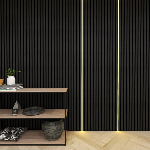 LED Strip Lighting Kit For Slat Wall Panels – 2-Pack - Panel World