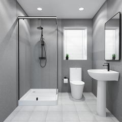 Premium Grey Sparkle Gloss Shower Wall Panel – 1M x 2.4M