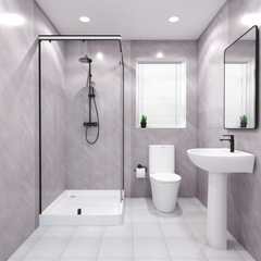 Premium Pergamon Marble Gloss Shower Wall Panel – 2400 x 1000mm
