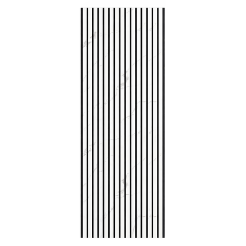 White Marble Acoustic Slat Wall Panels — Decorative MDF Wood Panels 2.4m x 0.6m