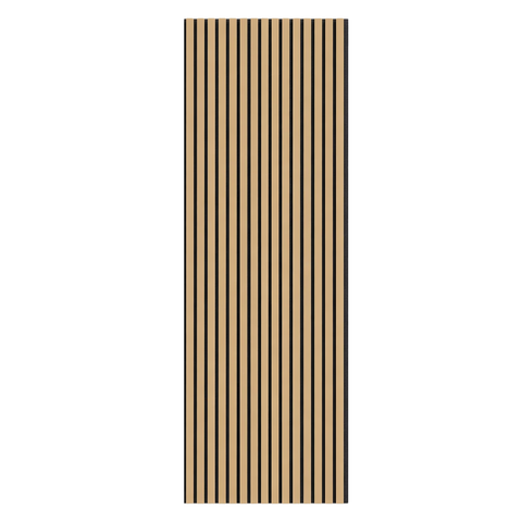 Gold Acoustic Slat Wall Panels — Decorative MDF Wood Panels 2.4m x 0.6m