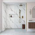 Premium Beige Marble Matt Shower Wall Panel - 1M x 2.4M