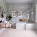 Premium Grey Marble Gloss Tile Shower Wall Panel – 2.6M x 600MM