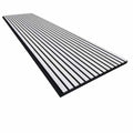 White Marble Acoustic Slat Wall Panels — Decorative MDF Wood Panels 2.4m x 0.6m